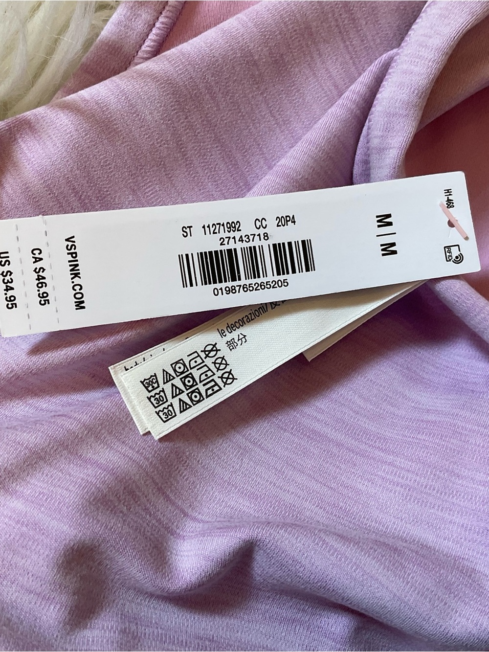 PINK Victoria’s Secret Relay High Neck Crossover Sports Bra - NWT - Medium - Picture 11 of 11
